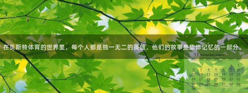 在贝斯特体育的世界里，每个人都是独一无二的英雄，他们的故事是集体记忆的一部分。